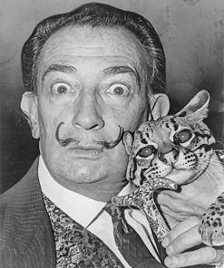 Dali And The Cat Paint By Numbers