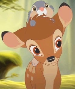 Disney Deer and Rabbit Paint By Numbers