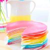 Rainbow Crêpe Cake adult paint by numbers