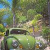Antique Green VW adult paint by numbers