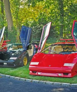 Lamborghini Countach paint by numbers