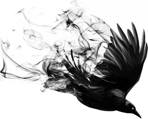 Bird Smoke paint by number