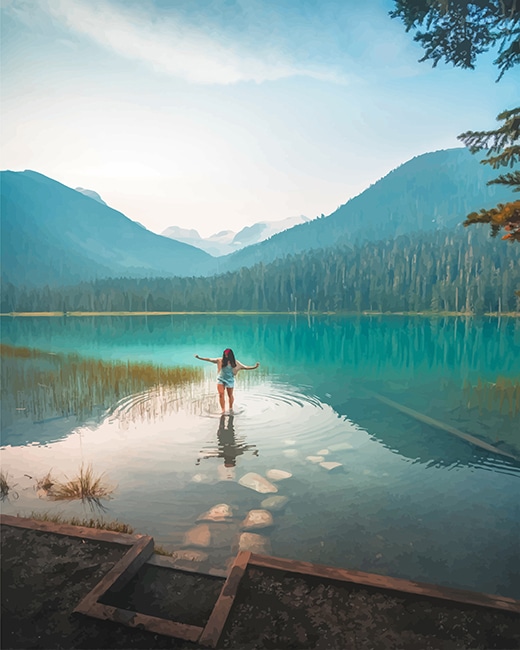 Canada Joffre Lakes paint by number