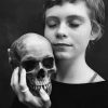 Girl With Skull Photography paint by number