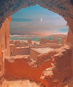 Kasbah Ait Ben Haddou Morocco paint by number
