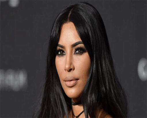 Kim Kardashian Brown Hair paint by number