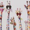 Stylish Giraffes Paint by number