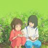 Cute Chihiro And Haku Talking Paint By Numbers