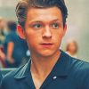 Tom Holland Wearing Black Paint By Numbers