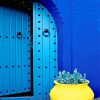 Aesthetic blue door adult paint by numbers