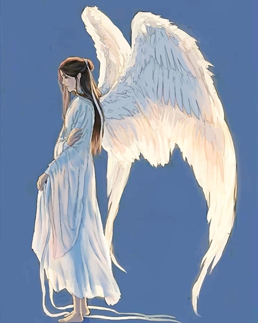 Beautiful angel girl Royalty Free Vector Image