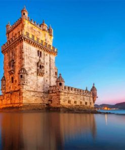 Belem Tower Lisbon Portugal adult paint by numbers