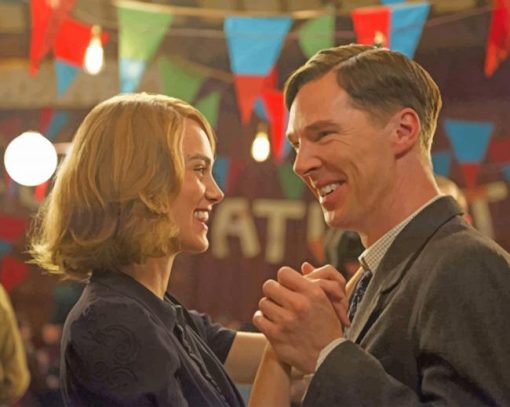 Benedict Cumberbatch Keira Knightley The Imitation Game adult paint by numbers