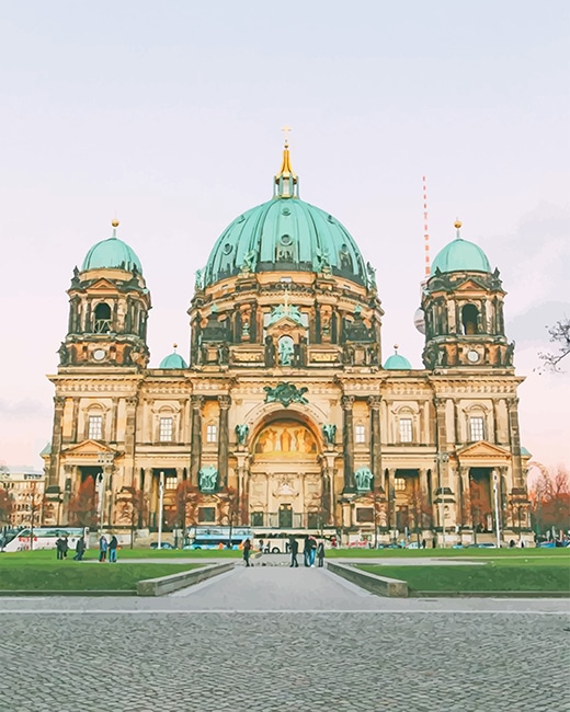 Berlin Cathedral Buildings Paint By Numbers Paint By Numbers UK