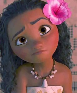Cute Moana adult paint by numbers