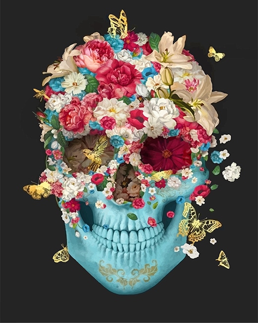 Flower Skull - House of Arts