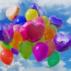 Flying Colorful Balloons paint by number