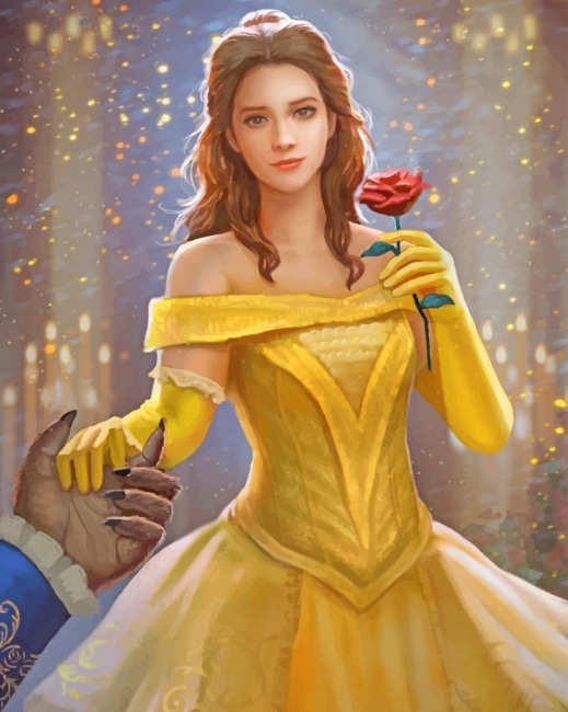Beauty And The Beast Paint By Number Printable
