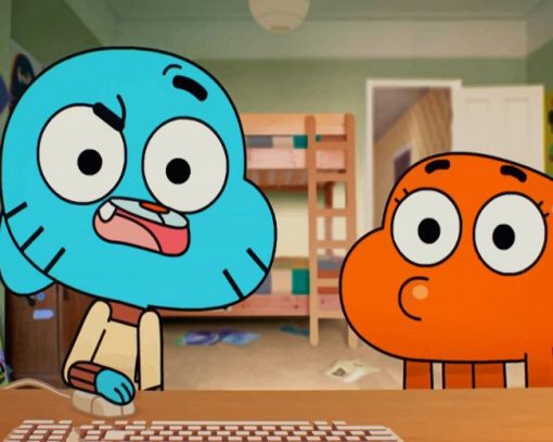 Gumball cartoon adult paint by numbers