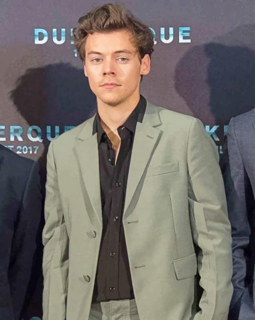 Harry Edward Styles Wearing Suit paint By numbers
