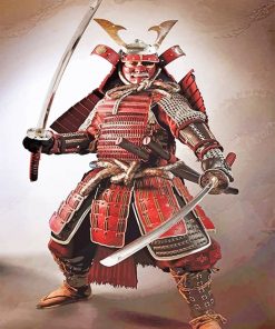 Japanese Samurai paint by number