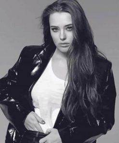 Katherine Langford black and white adult paint by numbers