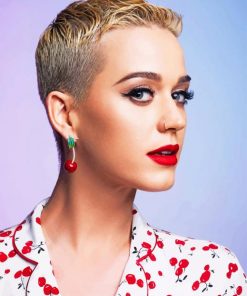 Katy Perry Short Hair adult paint by numbers
