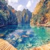 Kayangan Lake in The Philippines paint by numbers