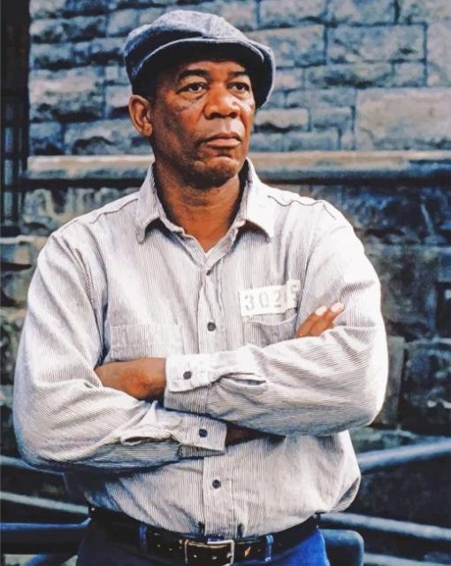 Morgan Freeman Shawshank Redemption adult paint by numbers