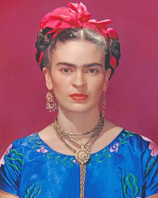 Painter Frida Kahlo adult paint by numbers