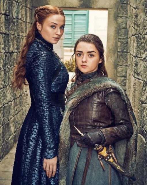 Queen Sansa And Arya Game Of Thrones adult paint by numbers