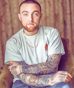 Rapper Mac Miller paint by number