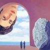 Rene Magritte Portrait Of Stephy Langui paint by number