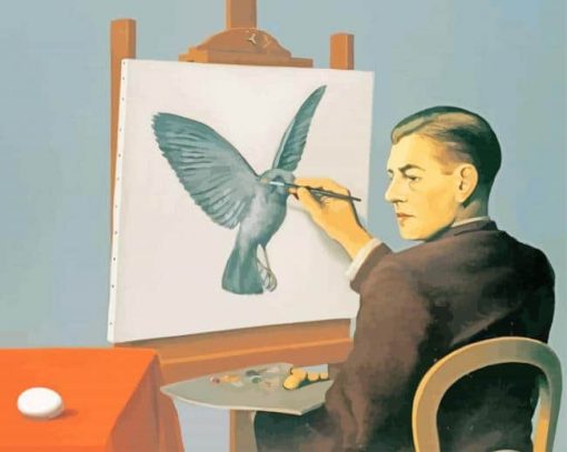 Rene Magritte Self Portrait paint by number
