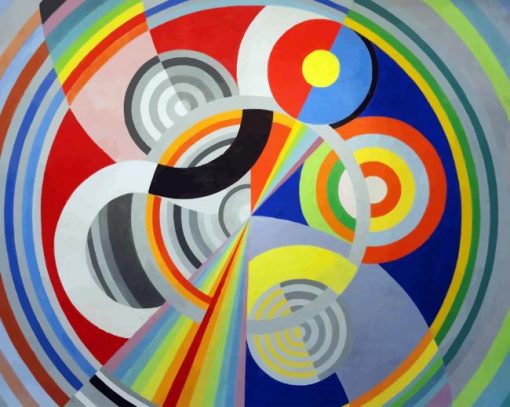 Robert Delaunay Rythme paint by number