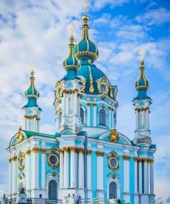 St Andrews Church Kyiv Ukraine paint By Numbers