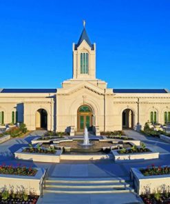 The Fort Collins Colorado Temple paint by number