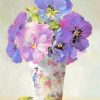 Aesthetic Vase With Purple Flowers paint By Numbers