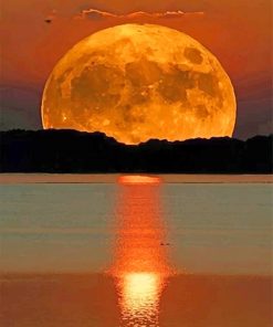 Beautiful Moon paint by number