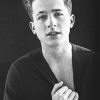 black and white charlie puth adult paint by numbers