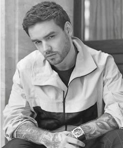 Black And White Liam Payne paint by number