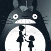 Black And White My Neighbor Totoro paint By Numbers