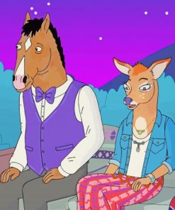 BoJack Horseman With Charlotte Carson paint by number