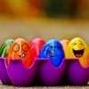 Cool Colorful Eggs paint by number