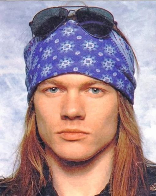 Cute Axl Rose paint by number