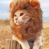 Cute Lion Cat Paint By Numbers