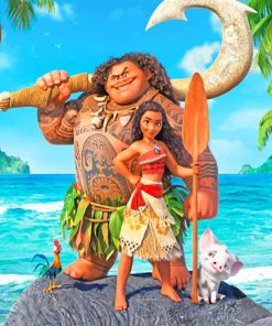 Disney Moana Movie Paint By Numbers