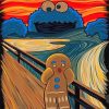 Gingerbread Man Cookie Monster paint by number