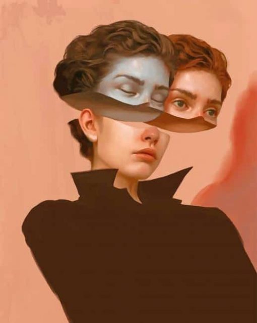 Girl With Two Faces Aykut Aydogdu Paint By Numbers