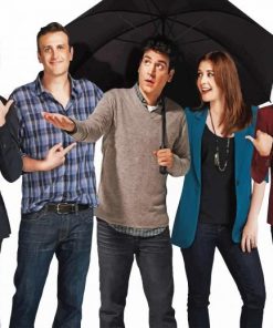 How I Met Your Mother Characters With Umbrella paint by number